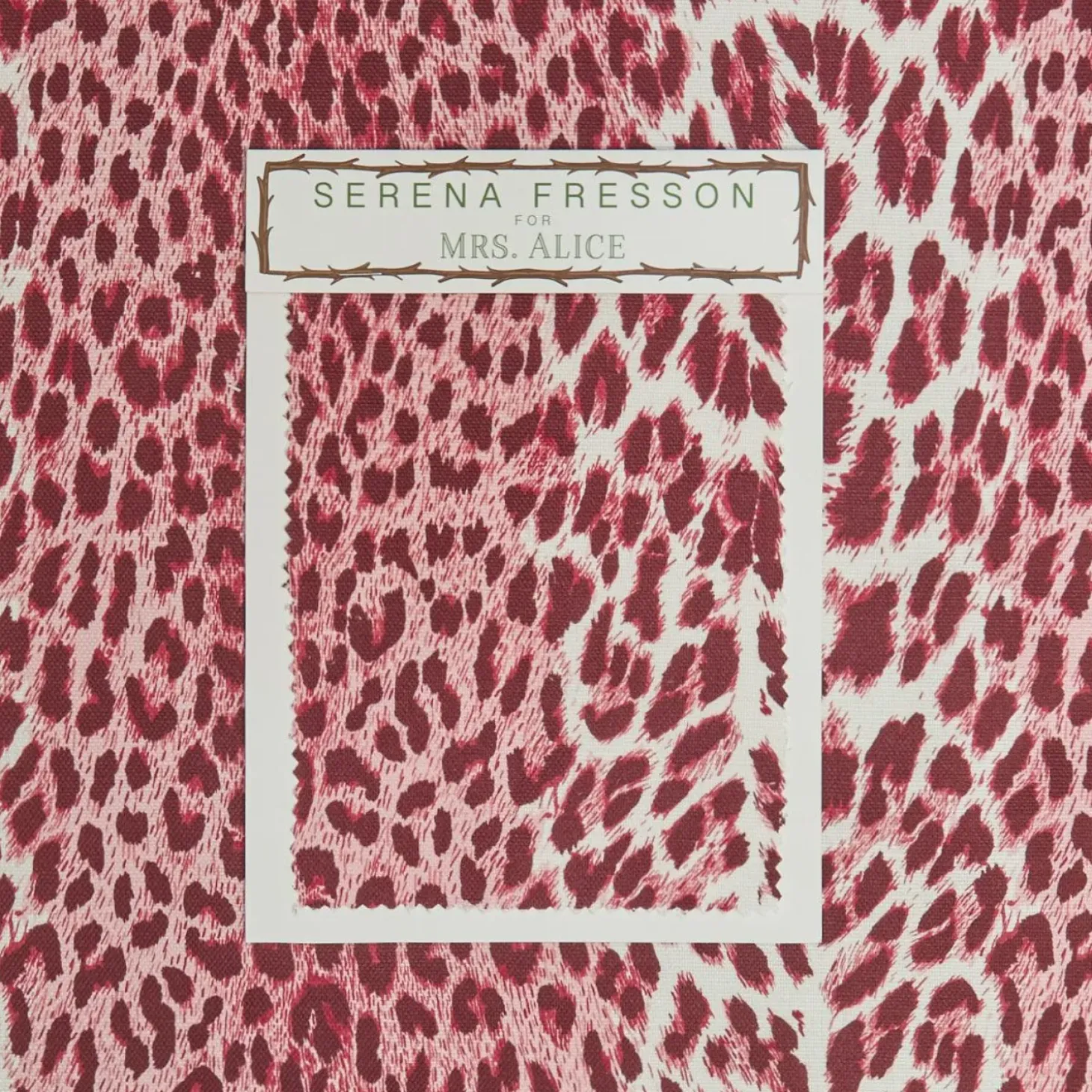 Raspberry Pink Leopard Fabric