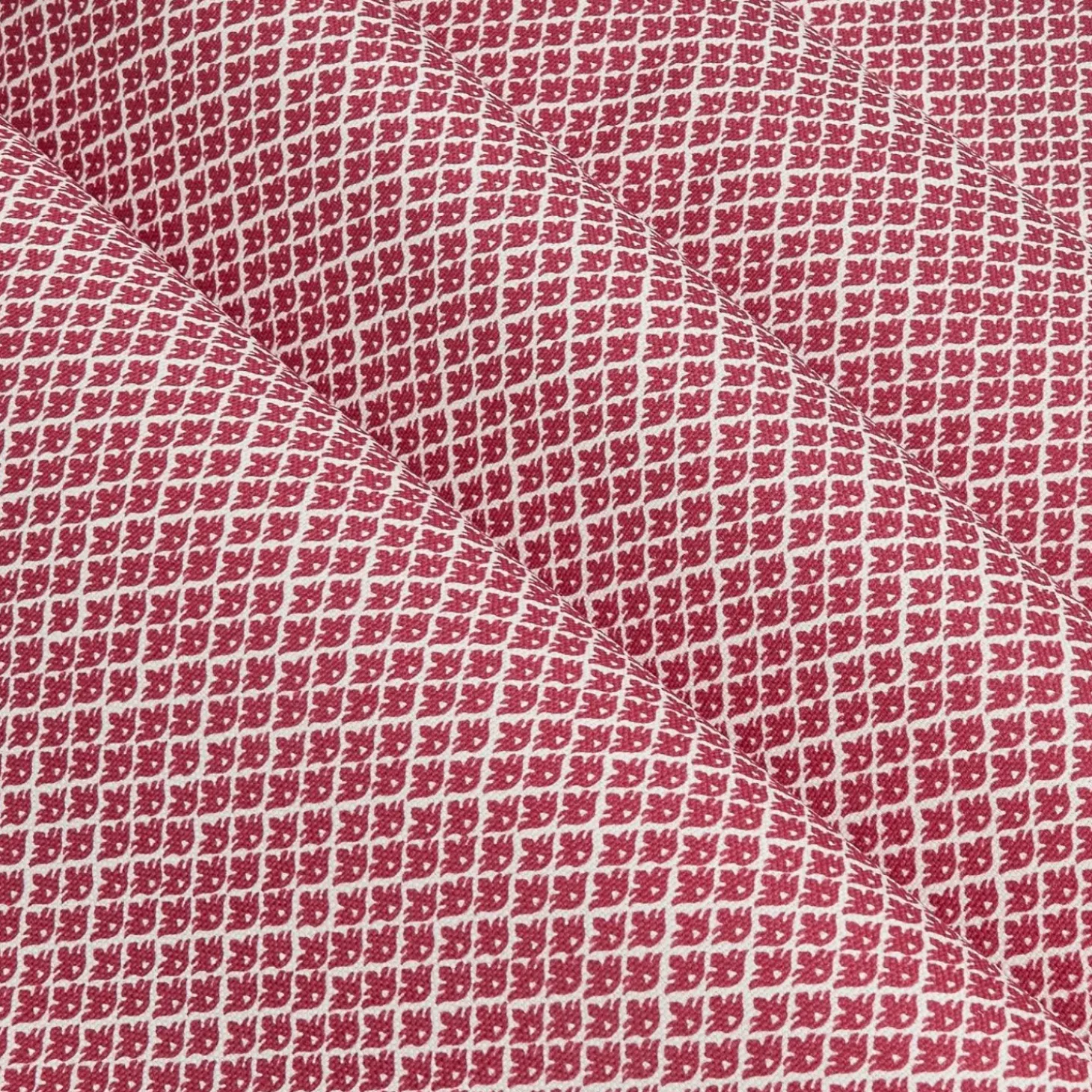 Raspberry Pink Lotus Flower Fabric