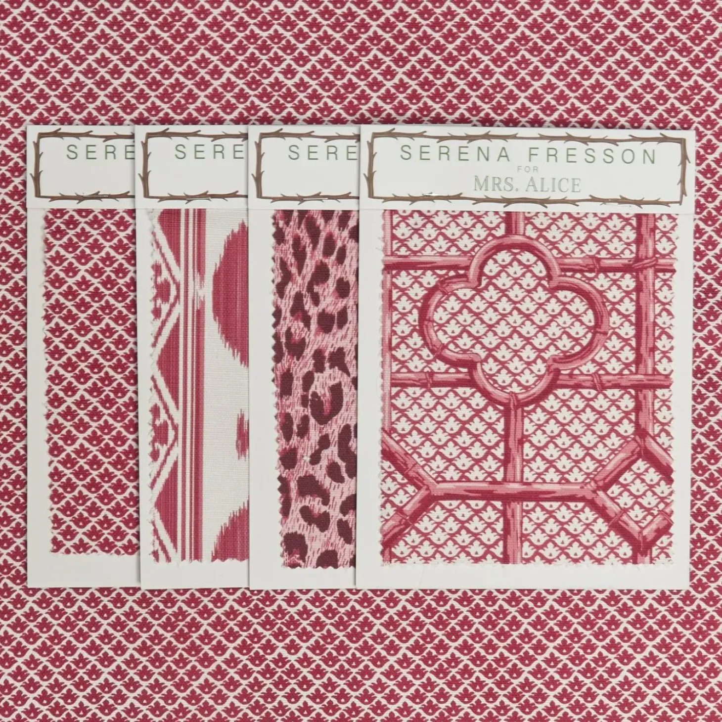 Raspberry Pink Lotus Flower Fabric