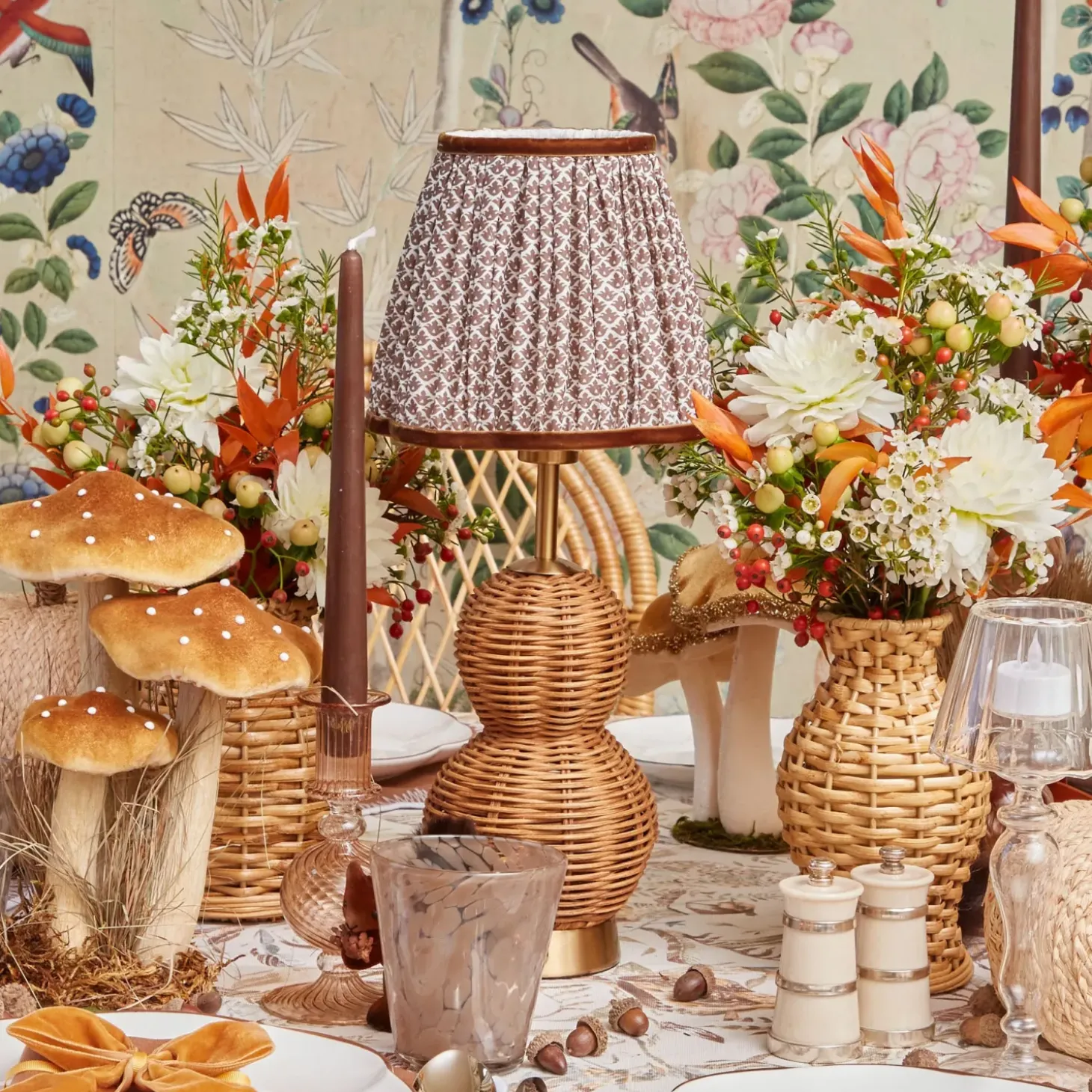 Rattan Bardot Rechargeable Lamp