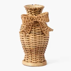 Rattan Bow Vases (Set of 3)