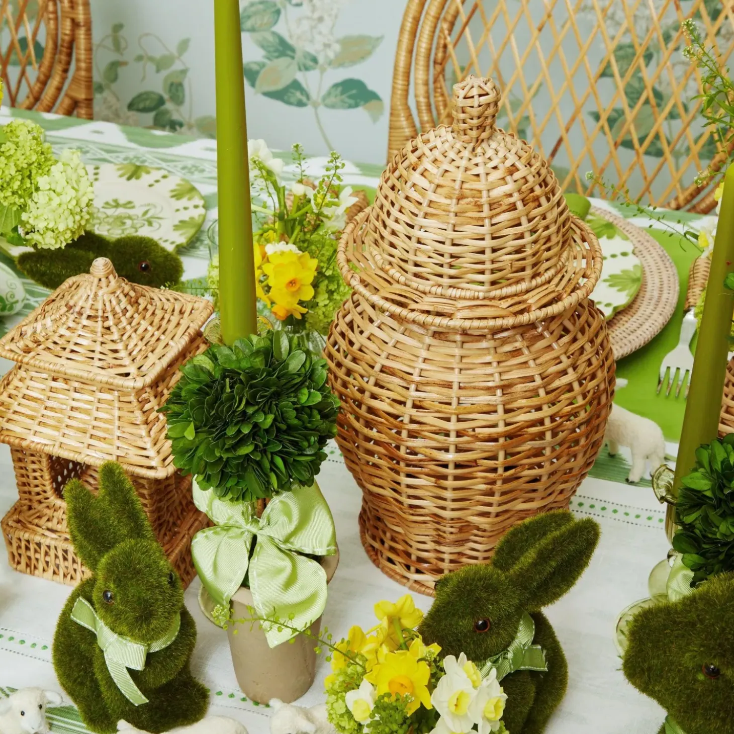 Rattan Ginger Jar
