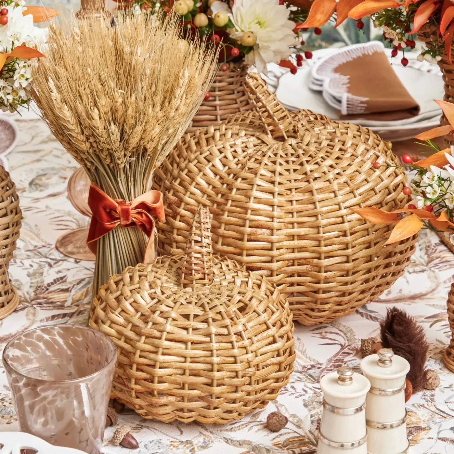 Rattan Pumpkin Family