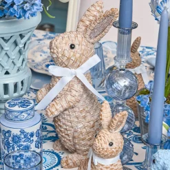 Rattan Rabbit (Pair)
