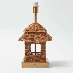 Rattan Rechargeable Pagoda Lamp