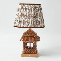 Rattan Rechargeable Pagoda Lamp