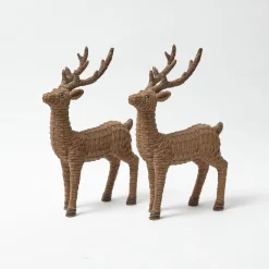 Rattan Reindeer Family