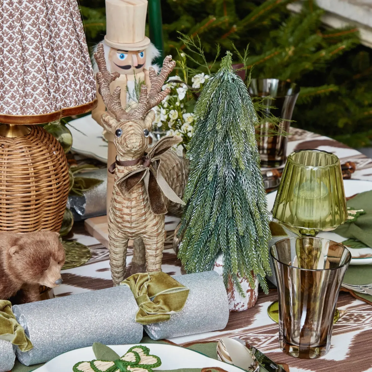 Rattan Reindeer (Pair) - 30cm
