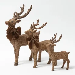 Rattan Reindeer (Pair) - 30cm