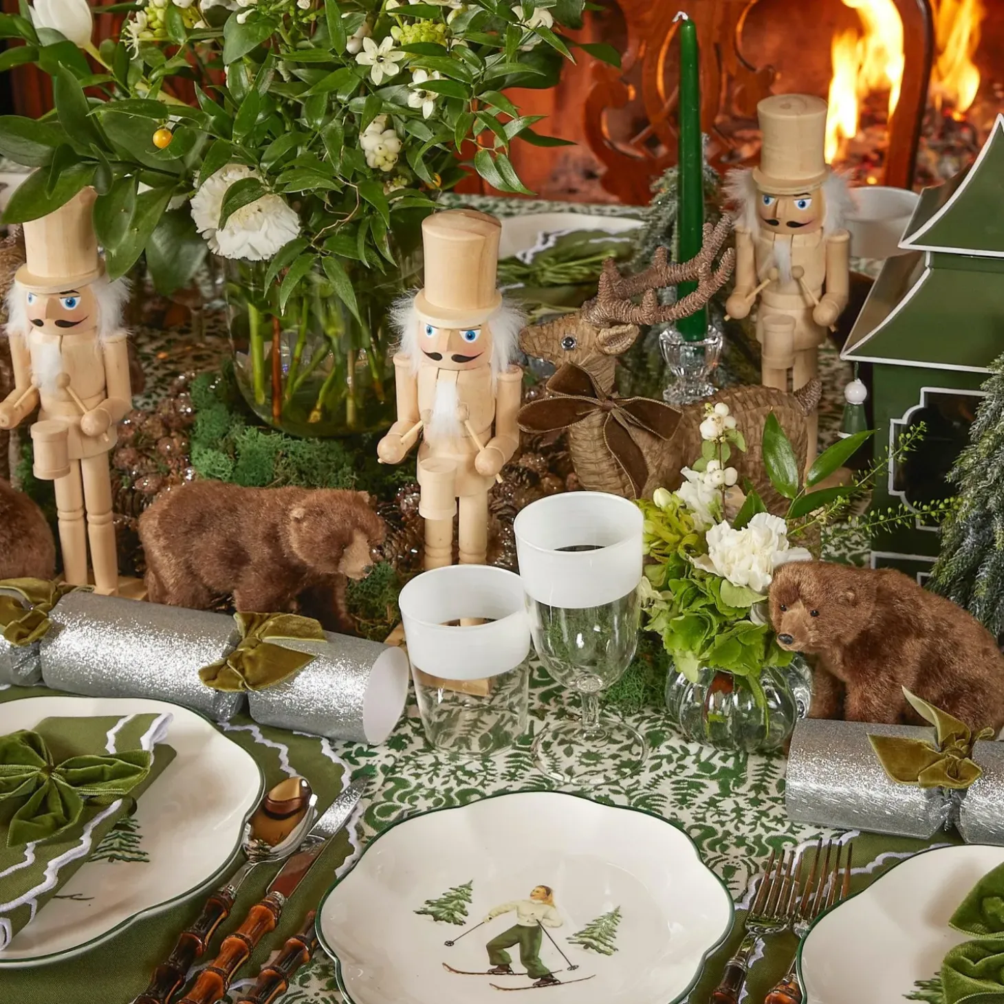 Rattan Reindeer (Pair) - 30cm