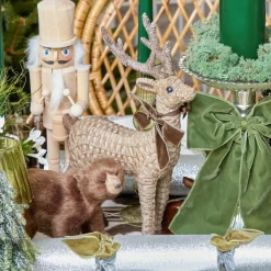 Rattan Reindeer (Pair) - 30cm