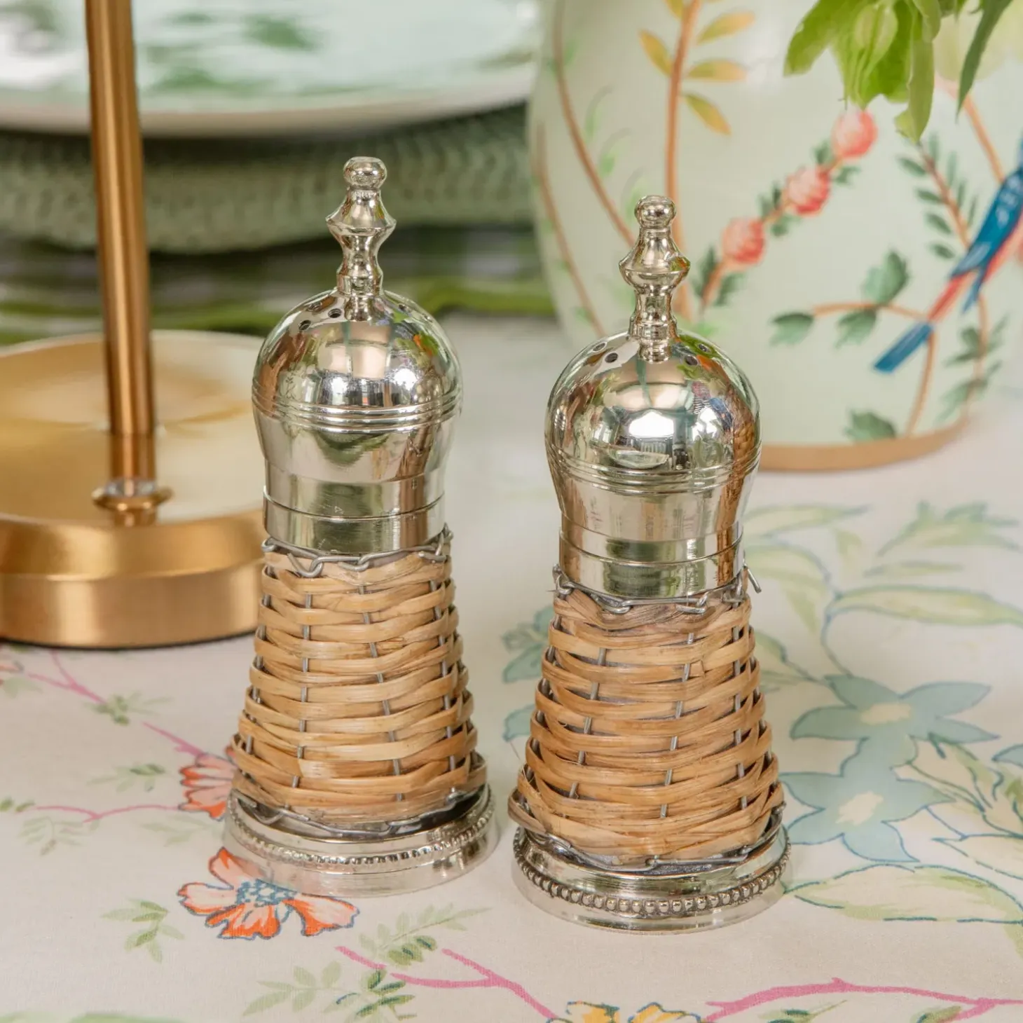 Rattan Salt & Pepper Set