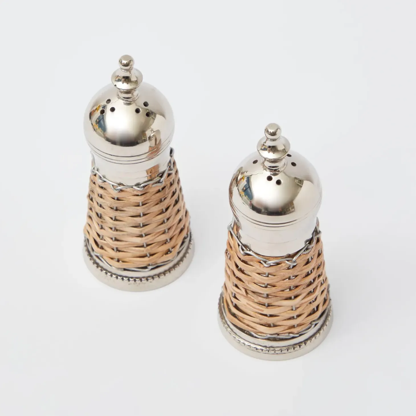 Rattan Salt & Pepper Set