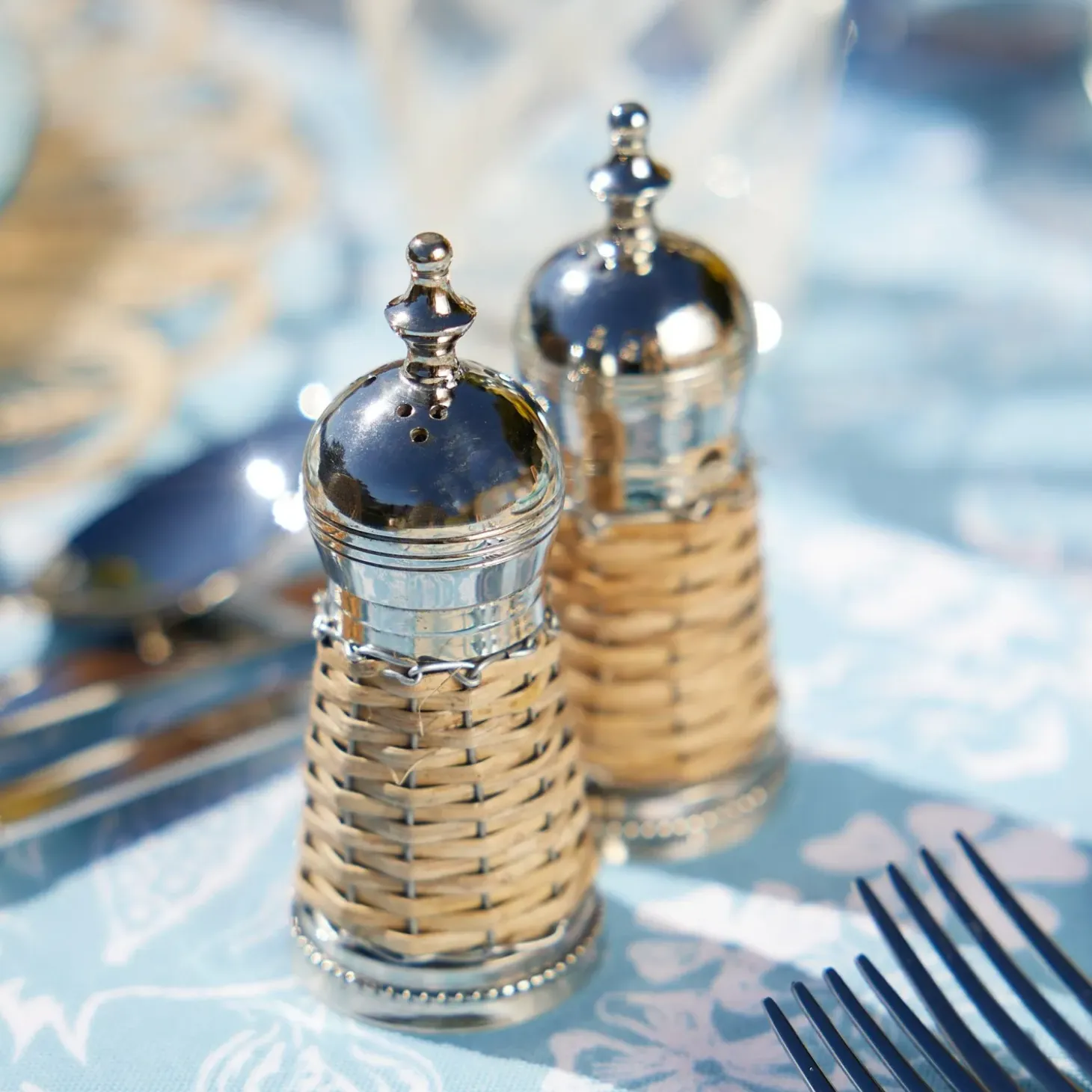 Rattan Salt & Pepper Set