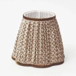 Rattan Ursula Rechargeable Lamp with Chocolate Lotus Shade (18cm)