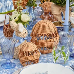 Rattan Woven Egg Family