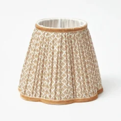 Rechargeable Bamboo Lamp with Putty Lotus Shade (18cm)