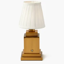 Rechargeable Lamp with Cream Shade (15cm)