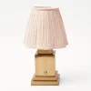 Rechargeable Lamp with Pink Lotus Shade (18cm)