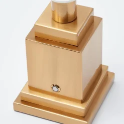 Rechargeable Lamp with Putty Lotus Shade (18cm)