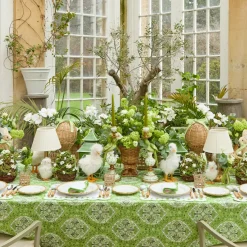 Rectangular Bettina White Placemats & Napkins (Set of 4)