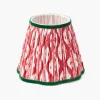 Red & Green Ikat Lampshade (18cm)
