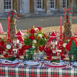 Red Bow Laurel Placemats (Set of 4)