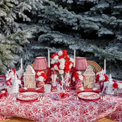 Red Lotus Lampshade (18cm)