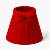 Red Velvet Bow Lampshade (18cm)