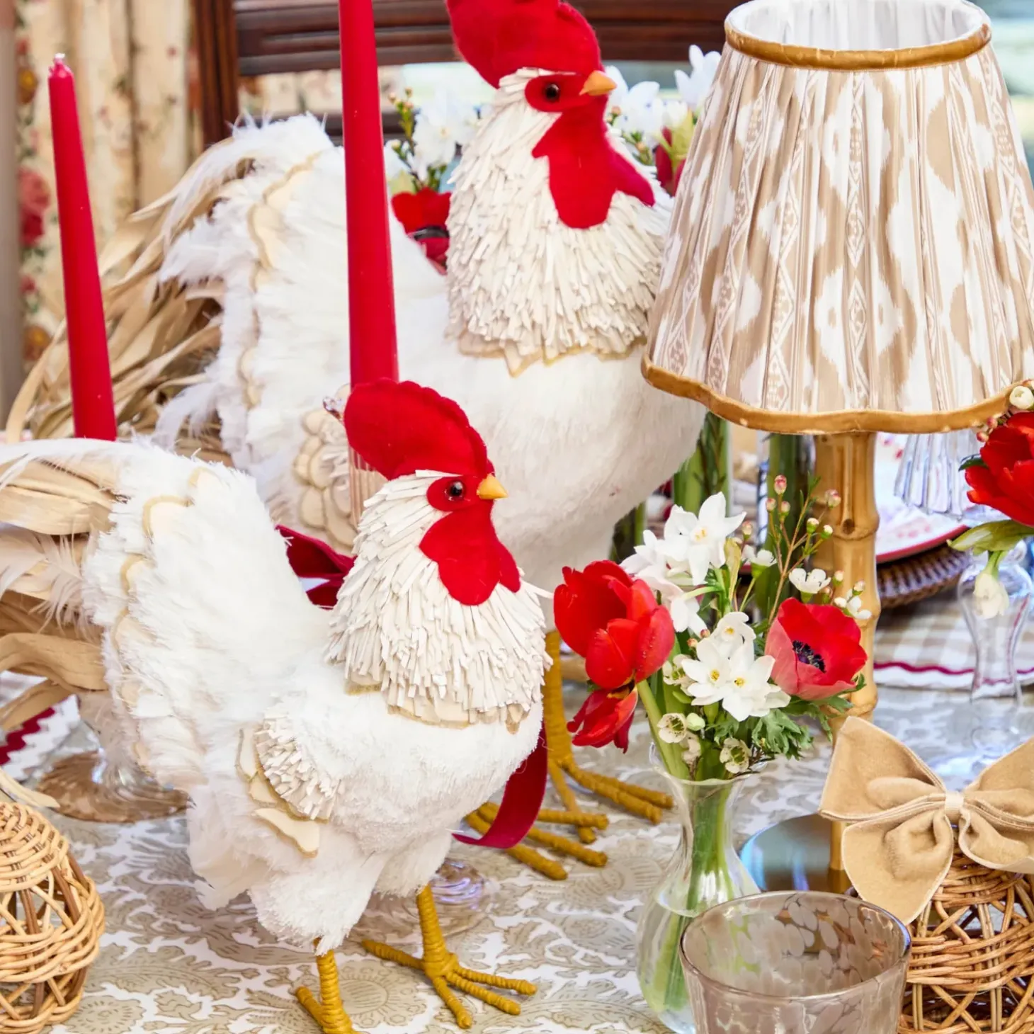 Ronnie the Rooster (Pair) - 30cm