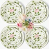 Rose Bud Dinner & Starter Plates (Set of 8)