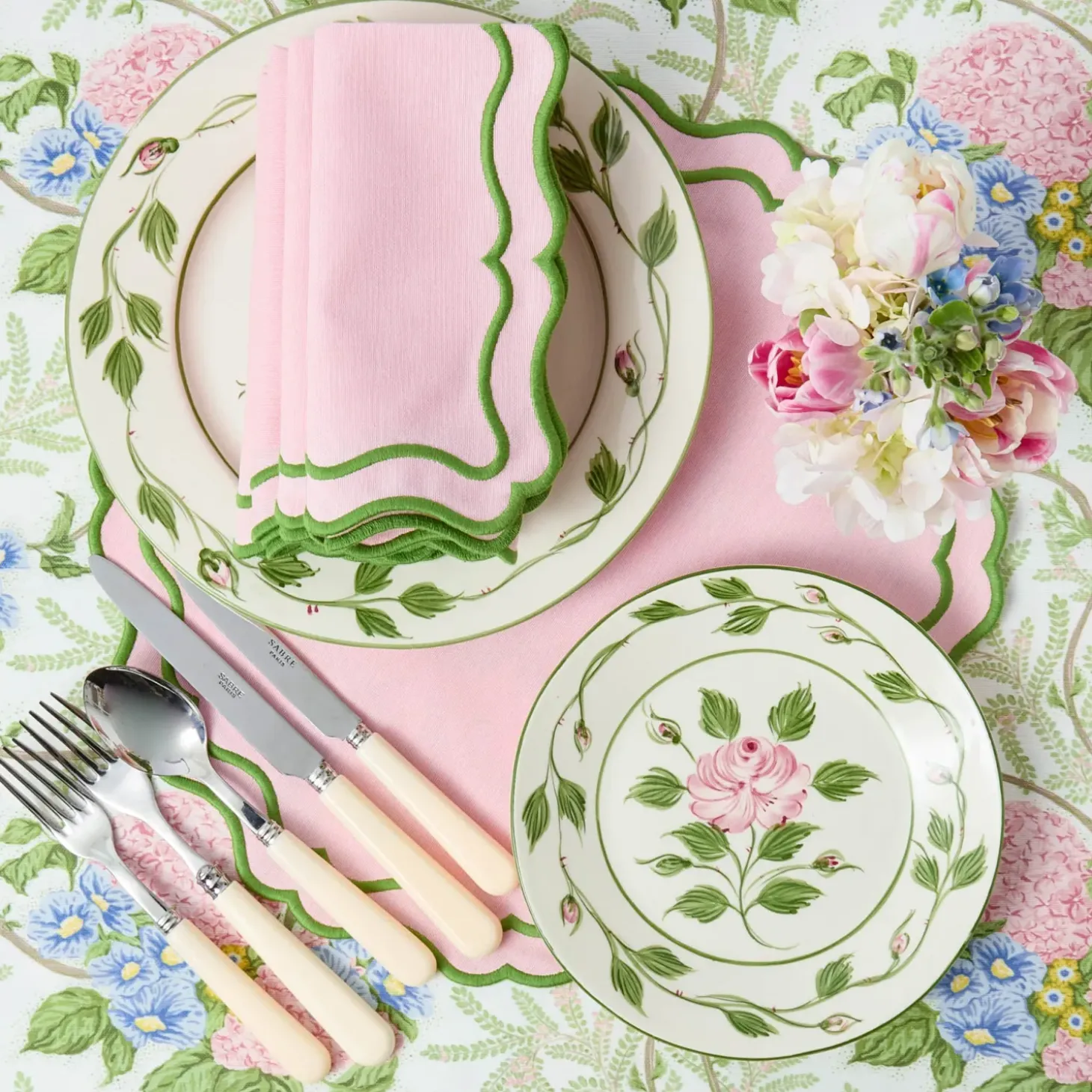 Rose Bud Starter Plates (Set of 4)