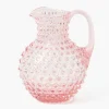 Rose Pink Hobnail Jug