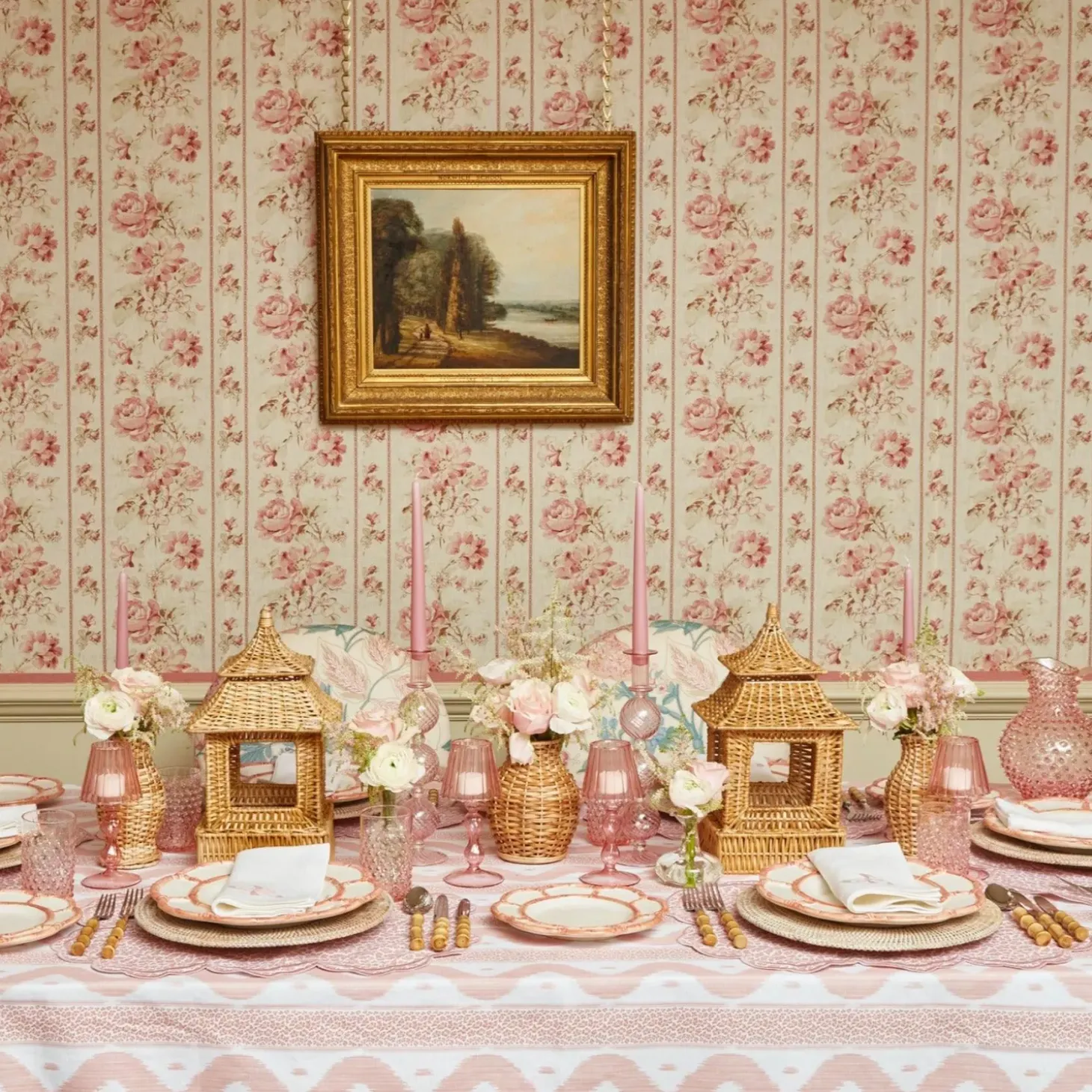 Rose Pink Hobnail Jug