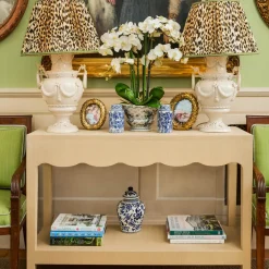 Round Chinoiserie Ginger Jars (Pair)