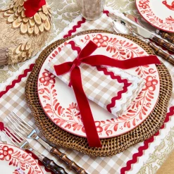 Ruby Red Velvet Bow (Set of 4) - 20cm