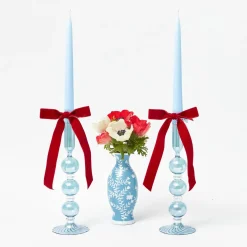 Ruby Red Velvet Bow (Set of 4) - 20cm