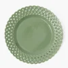 Sage Basketweave Dinner Plate