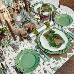 Sage Basketweave Dinner Plate