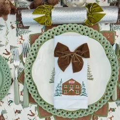 Sage Basketweave Dinner Plates (Set of 4)