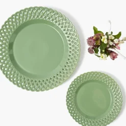 Sage Basketweave Starter Plate