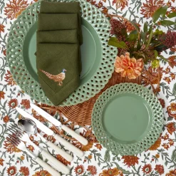 Sage Basketweave Starter Plate
