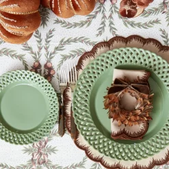 Sage Basketweave Starter Plate