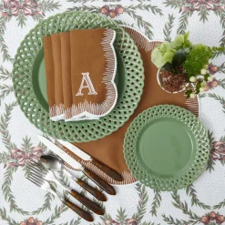 Sage Basketweave Starter Plate