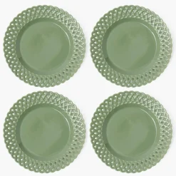 Sage Basketweave Starter Plate