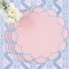 Sarah Pink & Blue Placemats (Set of 4)