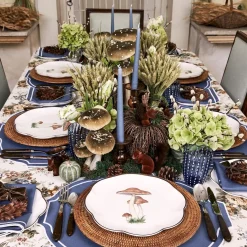 Scalloped Mushroom Dinner Plates (Set of 4)
