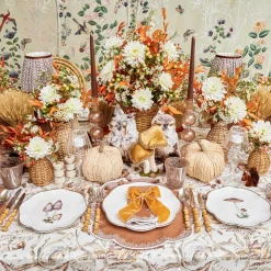 Scalloped Mushroom Dinner & Starter Plates (Set of 8)