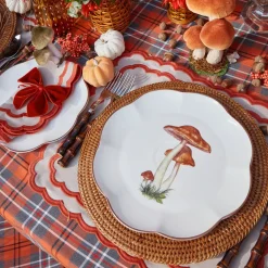 Scalloped Mushroom Dinner Plate
