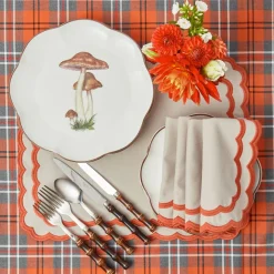 Scalloped Mushroom Dinner Plate
